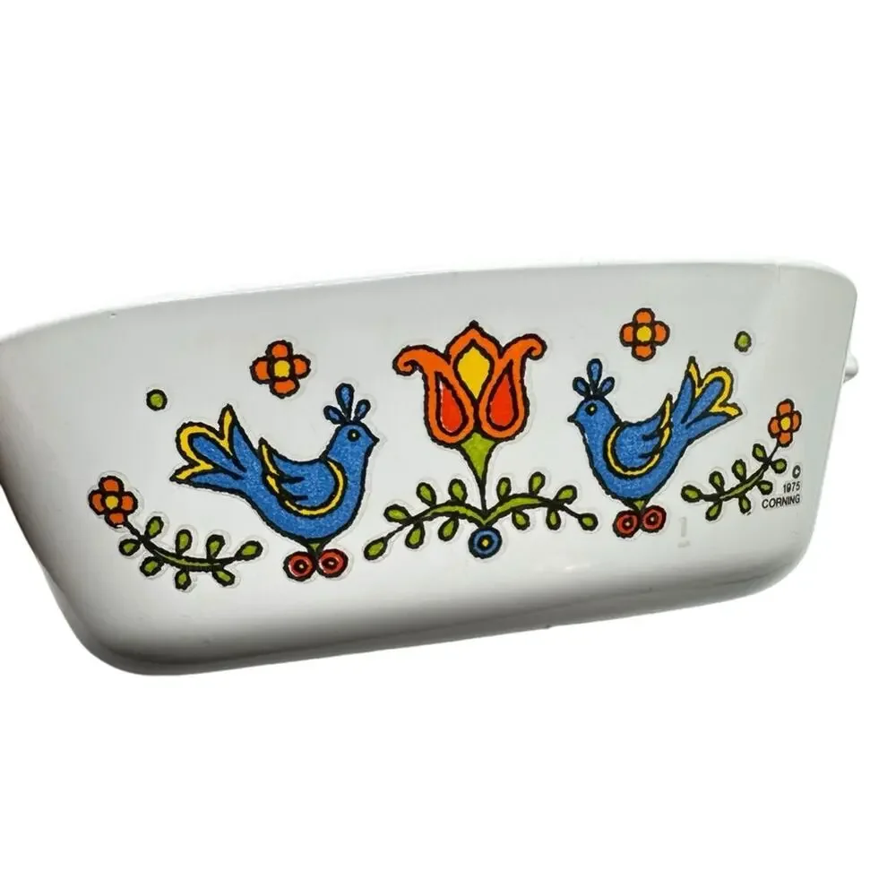 VTG 1975 Corning Ware Country Festival Casserole Dish 1 3/4 Cup P-41-B USA
